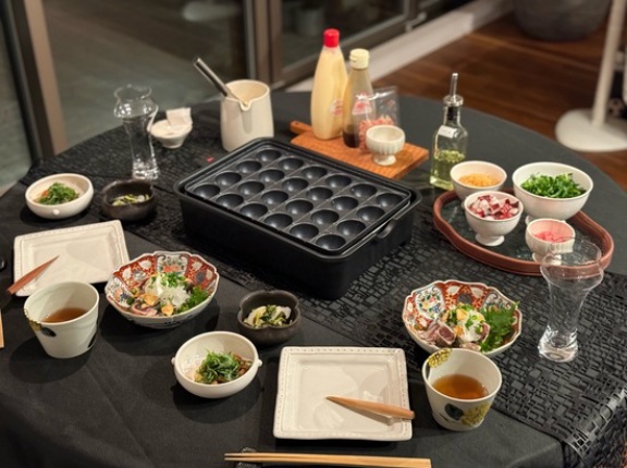 たこ焼き器を新調したので、たこ焼きの夜ごはん