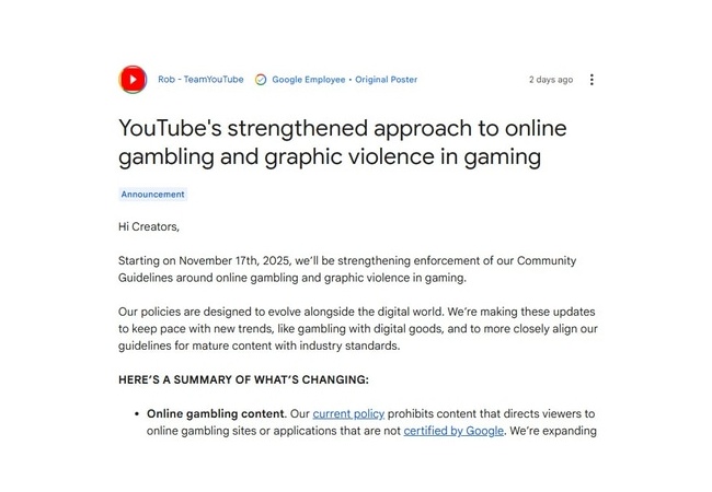 YOUTUBE、有料スキンガチャのあるゲーム動画の規制拡大
