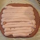 フライパンでしっとりふわふわ♪クリスマスブッシュドノエル♪