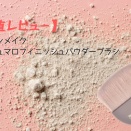 【正直レビュー】キャンメイク マシュマロフィニッシュパウダーブラシ