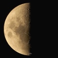7月21日の月（上弦の月）