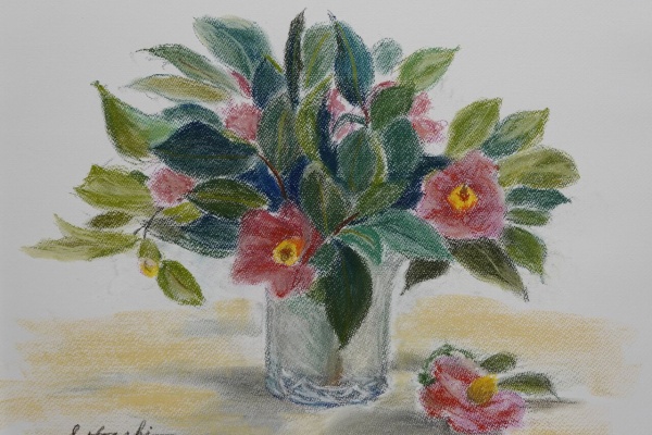紫陽花パステル画8号 明細