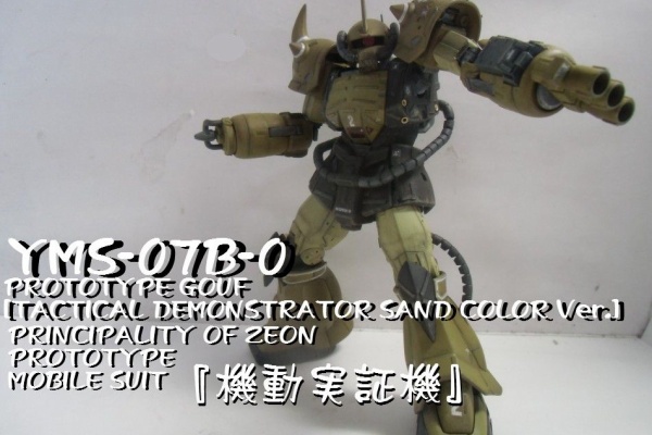 ガンプラ MG MSV YMS-07シャア専用プロトタイプグフ 完成品 しば ガンプラ MG MSV YMS-07シャア専用プロトタイプグフ 完成品 しば
