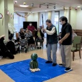 夏の思い出♪皆で力合わせてスイカ割り＆甘〜いスイカを堪能しました😊🍉祭り