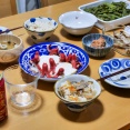 松茸ご飯と 丹羽 黒枝豆がある食卓