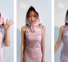  【森香澄】アナ、淡いピンクのキャミソールドレスから“浮き出る下着ライン”にドキッ！【動画あり】