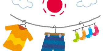 綺麗な部屋なのに黒カビと変色した肌着を発見。週一しか洗わないで毎日着てたらそうなるわ