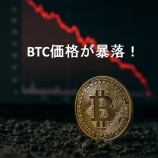 『BTC価格が暴落！ビットコイン市場の最新状況と投資リスク』の画像