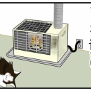 【猫との暮らし】ストーブの温かさを知ってしまった猫、マーたん１３さい
