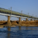 水戸線　鬼怒川橋梁の四季島