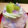 色が変わる紫陽花かき氷