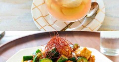 【サーモス連載】桃のゼリー＆鶏肉ときゅうりの韓国風みそ炒め