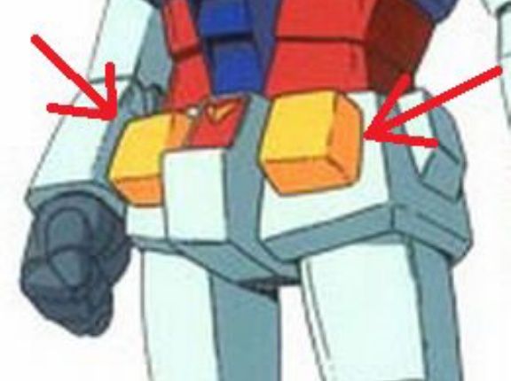 【画像あり】ガンダムの腰部の黄色い箱「正式名称はヘリウムコントロールコアで核融合エンジンで使用するヘリウム3をコントロールする超重要部位です」←こいつ