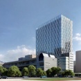 地上21階、高さ約110m「築地二丁目地区第一種市街地再開発事業」の既存建物解体状況！築地駅直結の再開発ビル（2025.8.23）