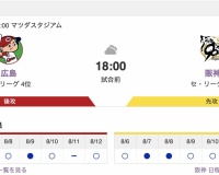 【虎実況】[8月13日] 阪神 vs 広島（マツダ）18:00～