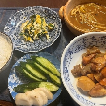 小康状態＆里芋と鶏肉の味噌煮