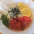 灼熱の暑さに冷え冷えの『冷やしラーメン』を食す。飯田市『シン・鷄研』