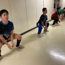 12月5日(金)  雪中タッチフット→廊下トレ