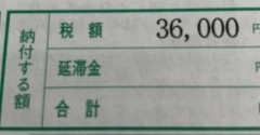 【自動車税】封筒見るだけかーい！(^_^;