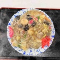 七飯町藤城にある食毒「お食事処一休いずみや」さんに伺い ボリューム満点かつリーズナブルな 五目あんかけ焼きそば をキメてきました！