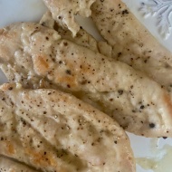 ささみで作るレモンバターソースのスカロッピーネ