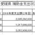 今治市・愛媛県 補助金支出状況一覧