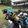 連休初日の大風の中🌪️⛳️