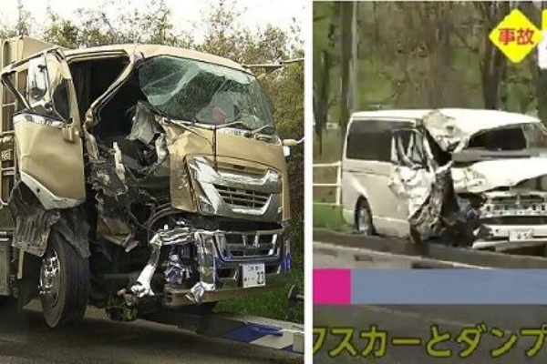 画像あり 大型ダンプと正面衝突したハイエース 破壊力がなかなか凄いと話題に ファンサマリィ