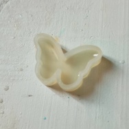 あちーねー💦と、ピンク花のちょうちょ作りました。