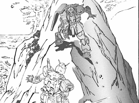 【画像あり】ガンダム THE ORIGINでシャアが見せたスタイリッシュ過ぎるシャア専用ザクIIからの脱出方法がこちらｗｗｗｗｗｗ