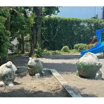 東京都中野区南台　前原公園のカエル