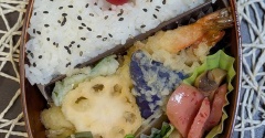 割烹のお弁当からで～夫のお弁当707
