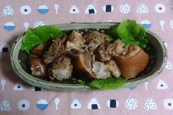 骨なしてびちの煮つけ スロークッカー 電鍋を楽しむ