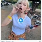 【悲報】コスプレイヤーさん、ただコスプレしてBBQをしただけで炎上