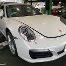 ポルシェ９９１　車検整備でご入庫いただきました。