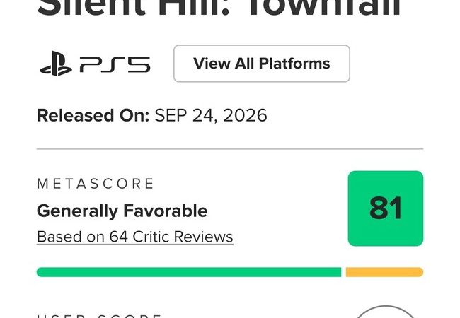 「サイレント・ヒル: Townfall」メタスコア　81点