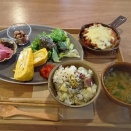 一人カフェランチ　喫茶はたけっこ