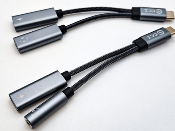 「CCZ CA01」 USB Type-C  2-in-1対応 60W急速充電+3.5mm変換ケーブル / Type-C 急速充電+USBオーディオ用分岐ケーブル(ハイレゾにも対応) 【レビュー】