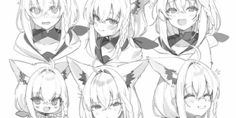 【ホロライブ】ラオーラが描いたフブさんが可愛い🥰