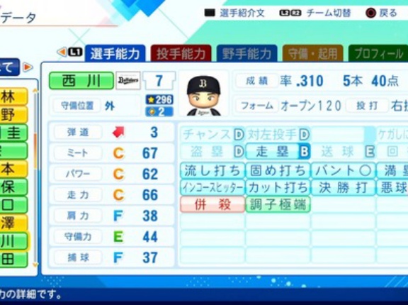 【悲報】パワプロ最新版「西川龍馬」wwwwwwwwwwwwwwwwwwwwwwwwwwwwwwwwwwwwwwwwwwwwwwwwwwwwwwwwwwww