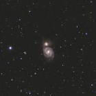 『投稿：BORG55FL＋非冷却CMOSカメラ＋近赤外による世田谷のM51　2021/03/18』の画像