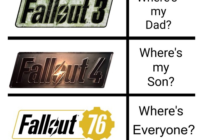 【悲報】Fallout76、皮肉を言われてしまう
