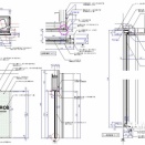 【PF_003】ブリックタイル貼りの柱+ガラススクリーン
