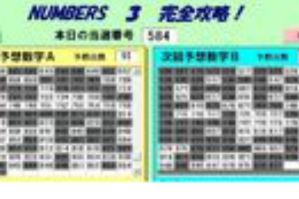 ナンバーズ3当選への近道 ナンバーズ予想ソフト検証 ナンバーズ