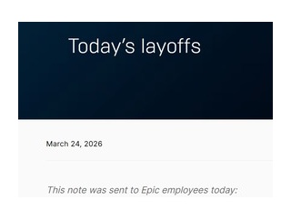 Epic Gamesが1000人以上を解雇、フォートナイトの人気（売上）が急落してヤバイと発表