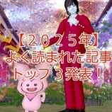 『【２０２５年】よく読まれた記事トップ３発表！』の画像
