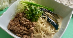 豆乳めんつゆで！なすと肉味噌のひやむぎ【PR】