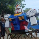 ジャカルタでガンダムが建造される
