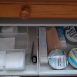 『チェストでドレッサー収納』の画像