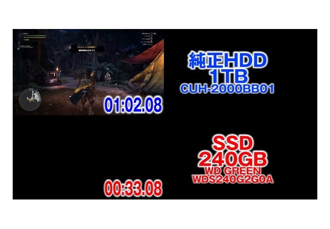 【朗報】ワイのPS4、SSDにしたらロードが超速くなる